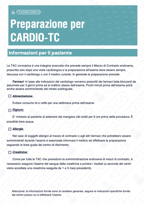 Scheda Cardio TC